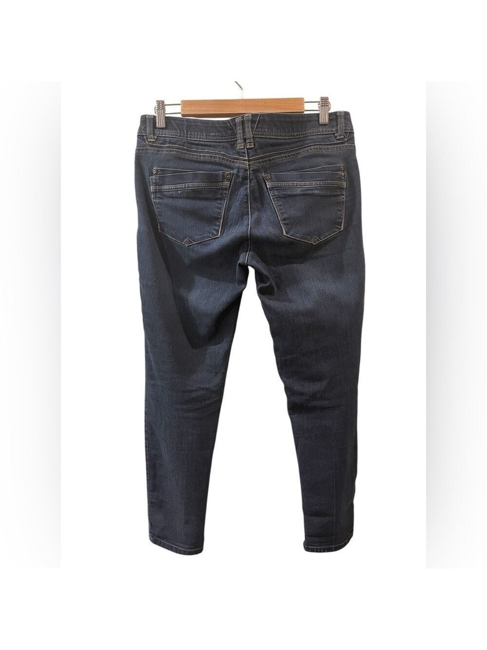 Democracy Women’s Jeans Blue Ab Technology Mid Rise Stretch Waist Size: 8